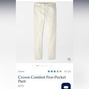 Peter Millar Crown Comfort Five-Pocket Pant in Stone